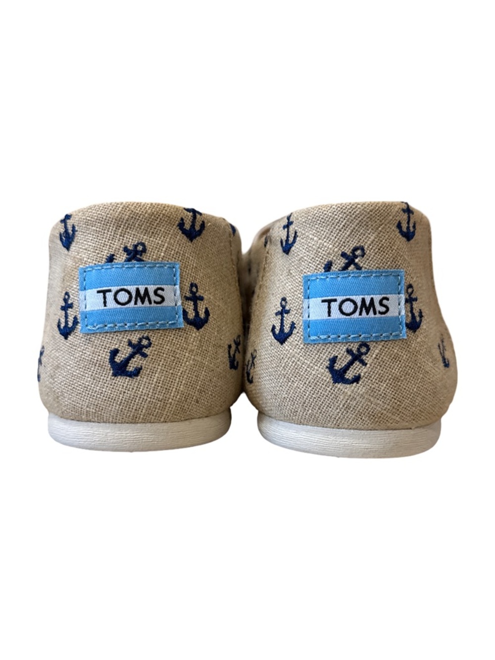 Toms Classic Anchor Nautical Flat Slip-On Canvas Shoes Women’s Size 8.5 - Picture 5 of 11